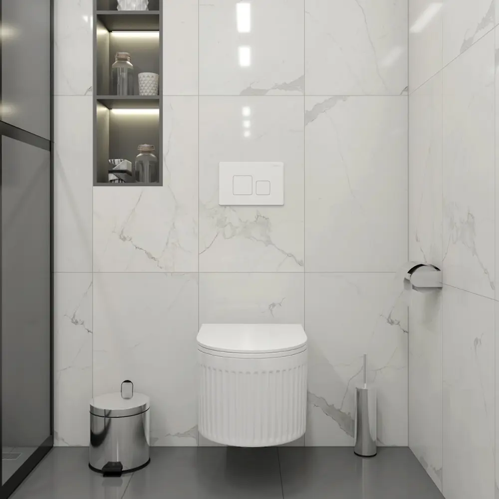 Фото 2 Инсталляция с унитазом комплект 5 в 1 Teymi F14554 унитаз подвесной безободковый торнадо Martta Vortex кнопка белая Фото 2 Инсталляция с унитазом комплект 5 в 1 Teymi F14554 унитаз подвесной безободковый торнадо Martta Vortex кнопка белая