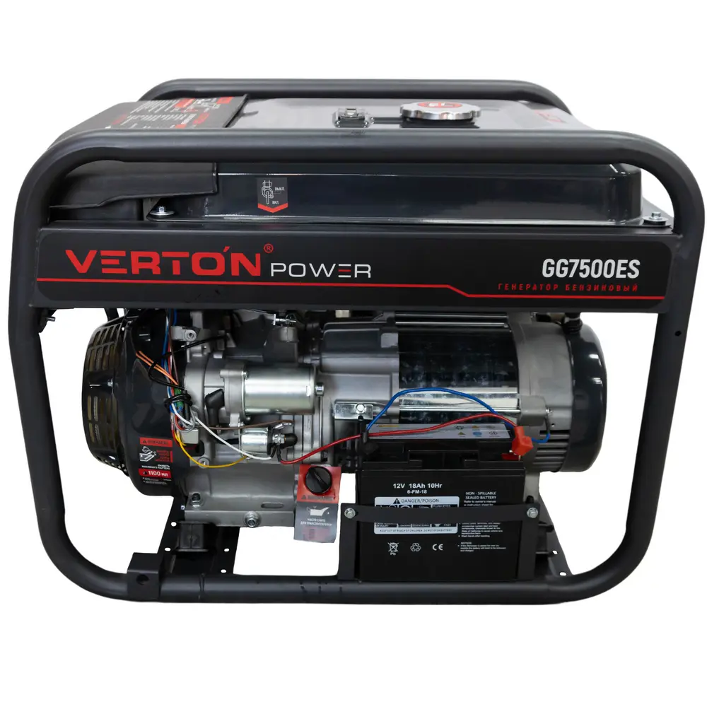 Фото 4 Генератор бензиновый Verton Power GG7500ES 6.5 кВт Фото 4 Генератор бензиновый Verton Power GG7500ES 6.5 кВт