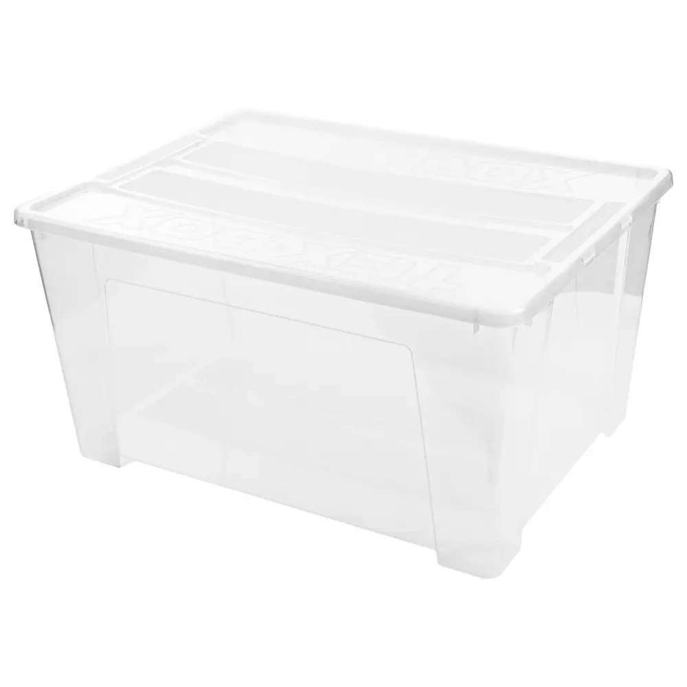 Фото 4 Ящик универсальный Tex-Box 78.5x58.8x40.5 см с крышкой полипропилен цвет прозрачный Фото 4 Ящик универсальный Tex-Box 78.5x58.8x40.5 см с крышкой полипропилен цвет прозрачный