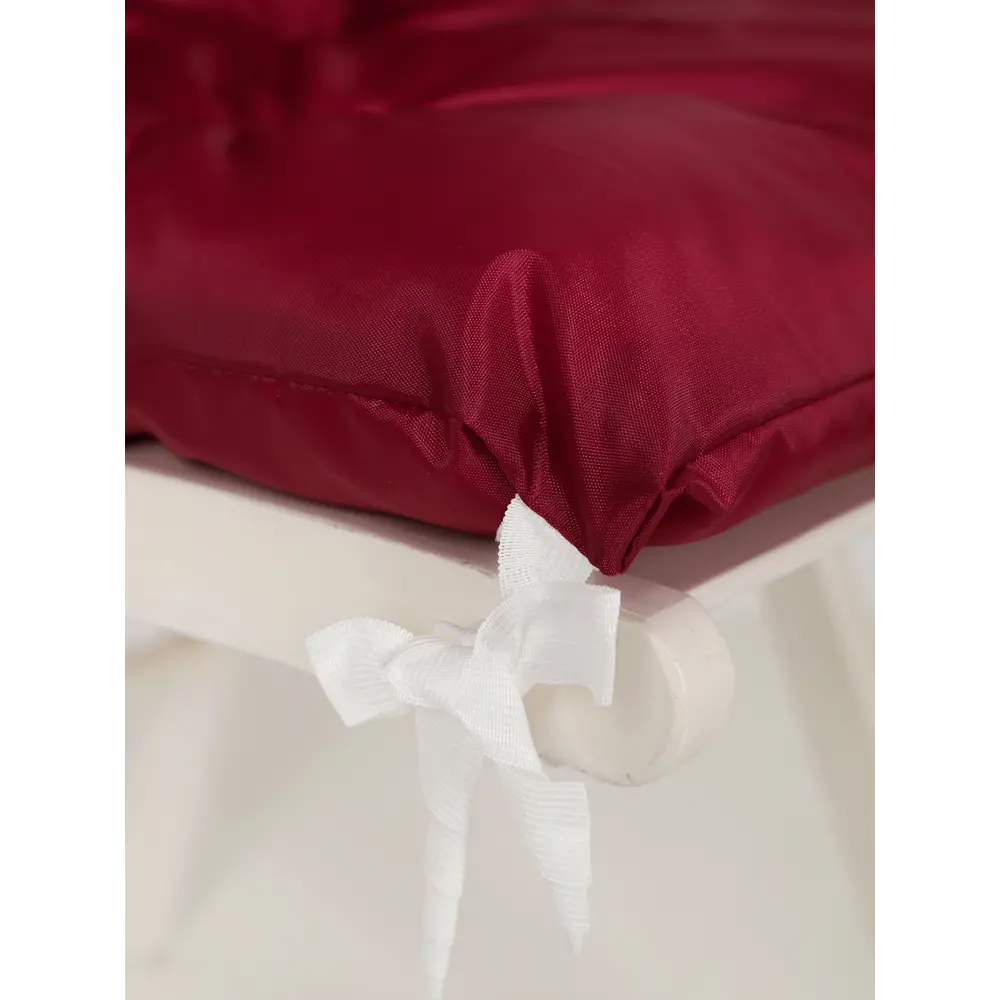 Фото Подушка для стула Текстильная компания багира 80x45 см цвет бордовый Фото Подушка для стула Текстильная компания багира 80x45 см цвет бордовый