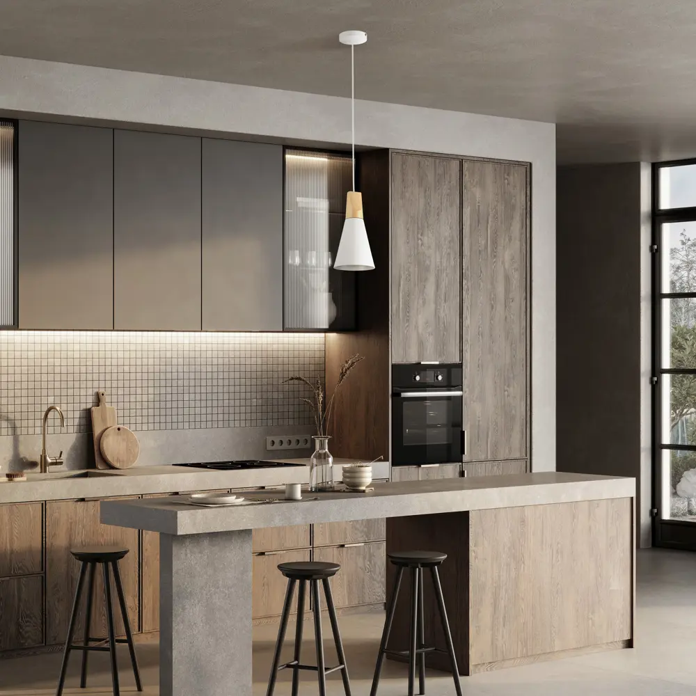 Фото 6 Подвесной светильник Maytoni Bicones P359-PL-140-W E27 1 ламп 3.30 м² Фото 6 Подвесной светильник Maytoni Bicones P359-PL-140-W E27 1 ламп 3.30 м²