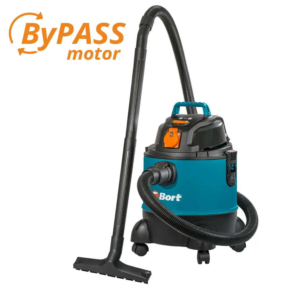 Фото 2 Пылесос для сухой и влажной уборки Bort BSS-1220-Pro, 1250 Вт, 20 л Фото 2 Пылесос для сухой и влажной уборки Bort BSS-1220-Pro, 1250 Вт, 20 л