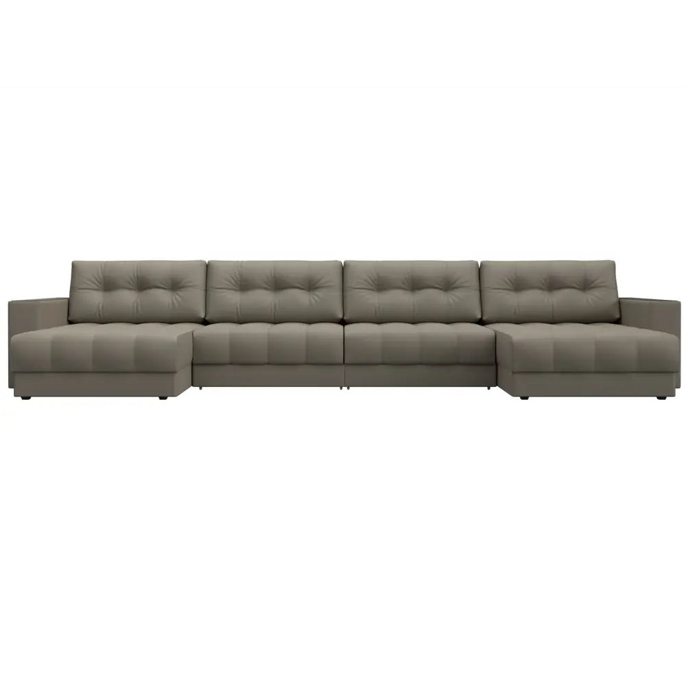 Фото 2 Диван П-образный с декором Лига-049 НПБ Лонг Лига диванов 128568 428x90x158 см экокожа цвет grifon 04 бежевый Фото 2 Диван П-образный с декором Лига-049 НПБ Лонг Лига диванов 128568 428x90x158 см экокожа цвет grifon 04 бежевый