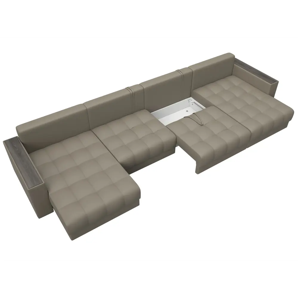 Фото 7 Диван П-образный с декором Лига-049 НПБ Лонг Лига диванов 128568 428x90x158 см экокожа цвет grifon 04 бежевый Фото 7 Диван П-образный с декором Лига-049 НПБ Лонг Лига диванов 128568 428x90x158 см экокожа цвет grifon 04 бежевый