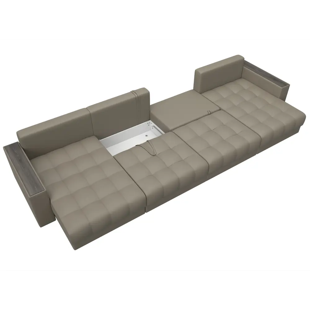 Фото 8 Диван П-образный с декором Лига-049 НПБ Лонг Лига диванов 128568 428x90x158 см экокожа цвет grifon 04 бежевый Фото 8 Диван П-образный с декором Лига-049 НПБ Лонг Лига диванов 128568 428x90x158 см экокожа цвет grifon 04 бежевый