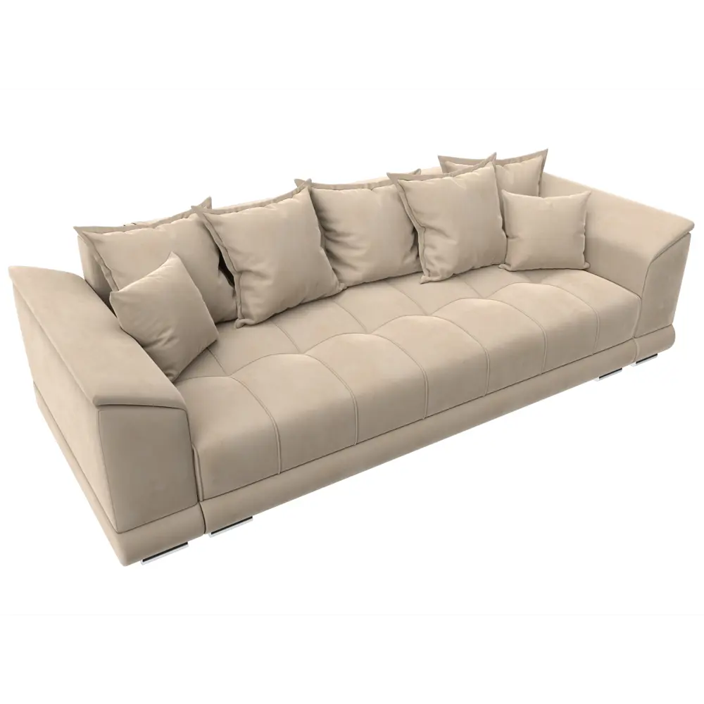 Фото 6 Диван прямой НордСтар НПБ Лига диванов 129449 258x90x107 см велюр цвет seven 729 бежевый Фото 6 Диван прямой НордСтар НПБ Лига диванов 129449 258x90x107 см велюр цвет seven 729 бежевый