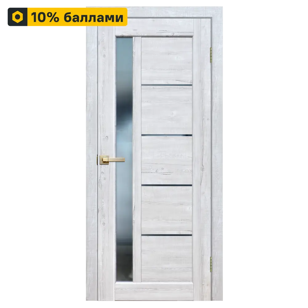 Фото Дверь межкомнатная со стеклом Artens Брио 60x200 см ПВХ цвет сосна тоскана с замком и петлями Фото Дверь межкомнатная со стеклом Artens Брио 60x200 см ПВХ цвет сосна тоскана с замком и петлями