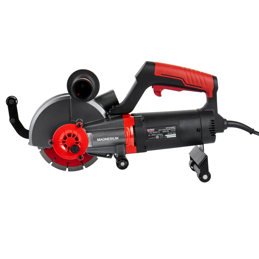 Фото 3 Штроборез Elitech HD WCH1615E, 1800 Вт, 150 мм Фото 3 Штроборез Elitech HD WCH1615E, 1800 Вт, 150 мм