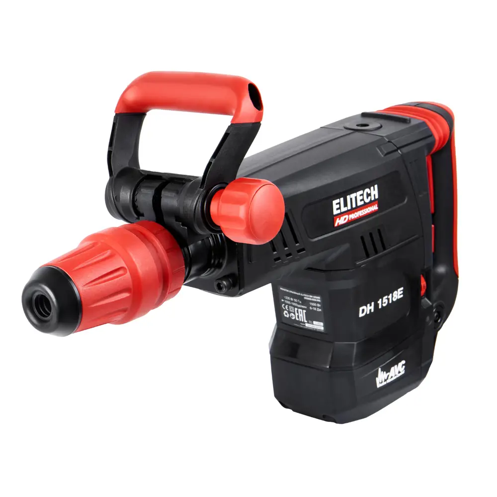 Фото 4 Отбойный молоток сетевой Elitech HD DH1518E, 1500 Вт 6-18 Дж Фото 4 Отбойный молоток сетевой Elitech HD DH1518E, 1500 Вт 6-18 Дж
