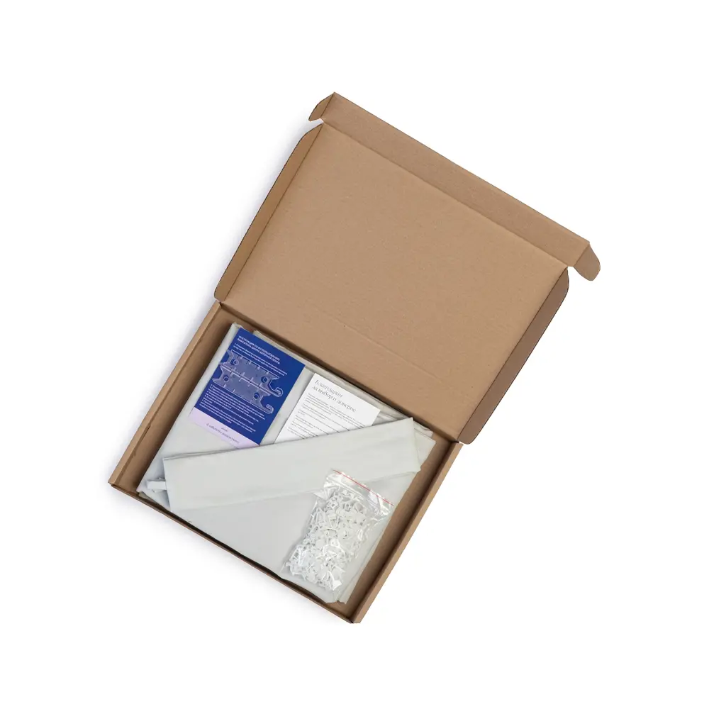 Фото 6 Комплект штор Юмарт Канвас Юмарт 400280209 на шторной ленте 280x400 см цвет белый