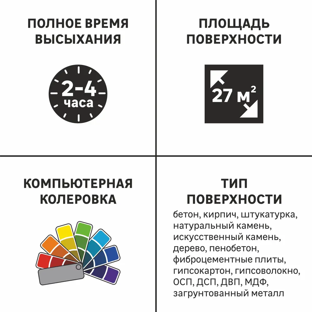 Фото 3 Краска для фасадов и цоколей Luxens матовая цвет белый база А 2.7 л Фото 3 Краска для фасадов и цоколей Luxens матовая цвет белый база А 2.7 л
