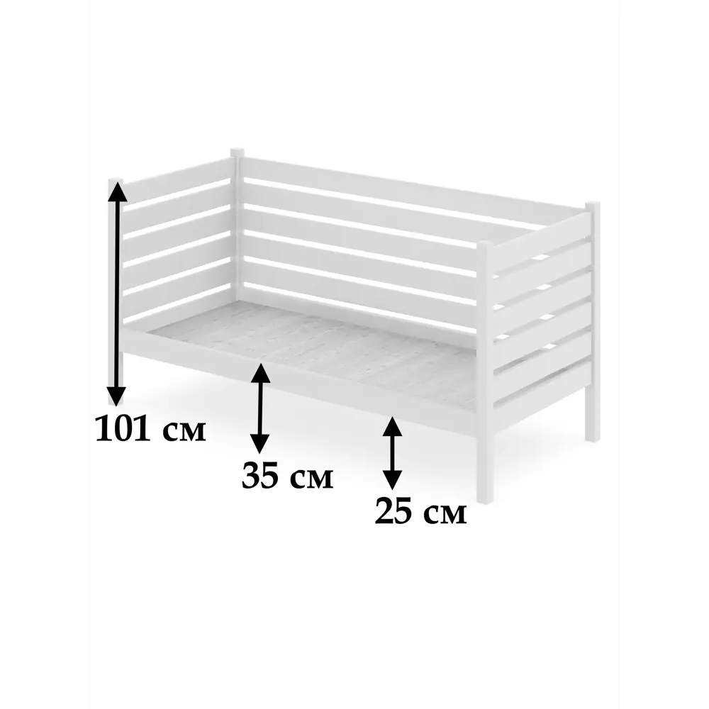Фото 3 Тахта Solarius сплошное основание и высокими бортиками 110x101x170 см сосна цвет темный дуб Фото 3 Тахта Solarius сплошное основание и высокими бортиками 110x101x170 см сосна цвет темный дуб