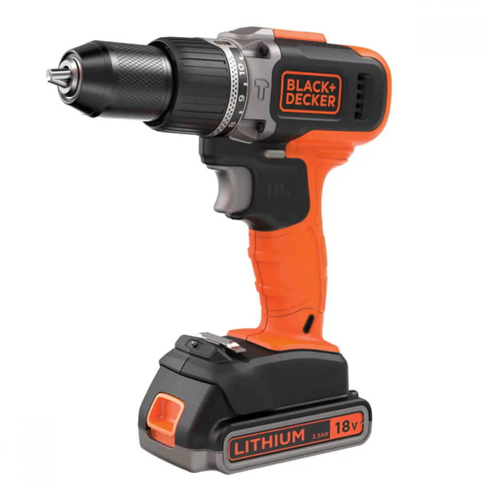 Фото Дрель-шуруповерт аккумуляторная BLACK+DECKER ASD18K-QW 18 В, 1.5 А·ч, Li-Ion, 2 АКБ Фото Дрель-шуруповерт аккумуляторная BLACK+DECKER ASD18K-QW 18 В, 1.5 А·ч, Li-Ion, 2 АКБ