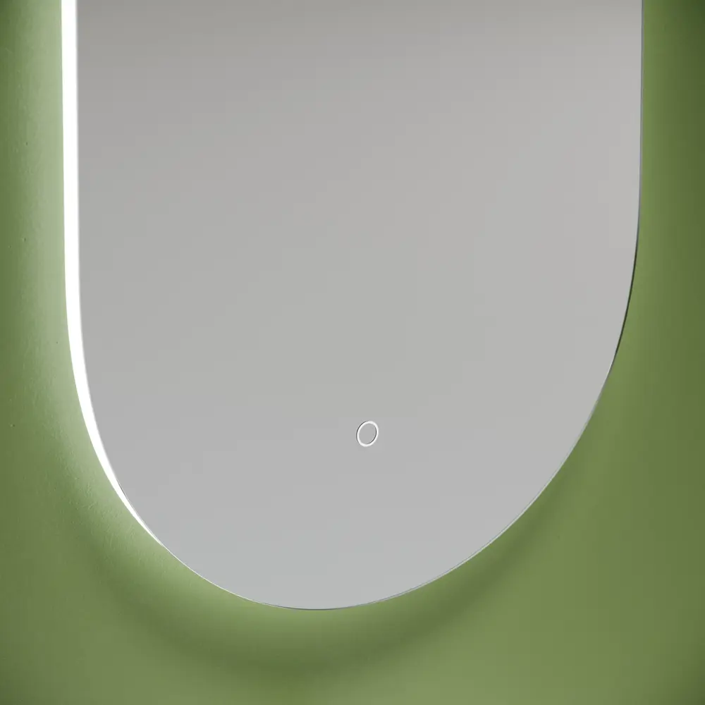 Фото 3 Зеркало для ванной Sancos Oval OV45C с подсветкой 45x90см Фото 3 Зеркало для ванной Sancos Oval OV45C с подсветкой 45x90см