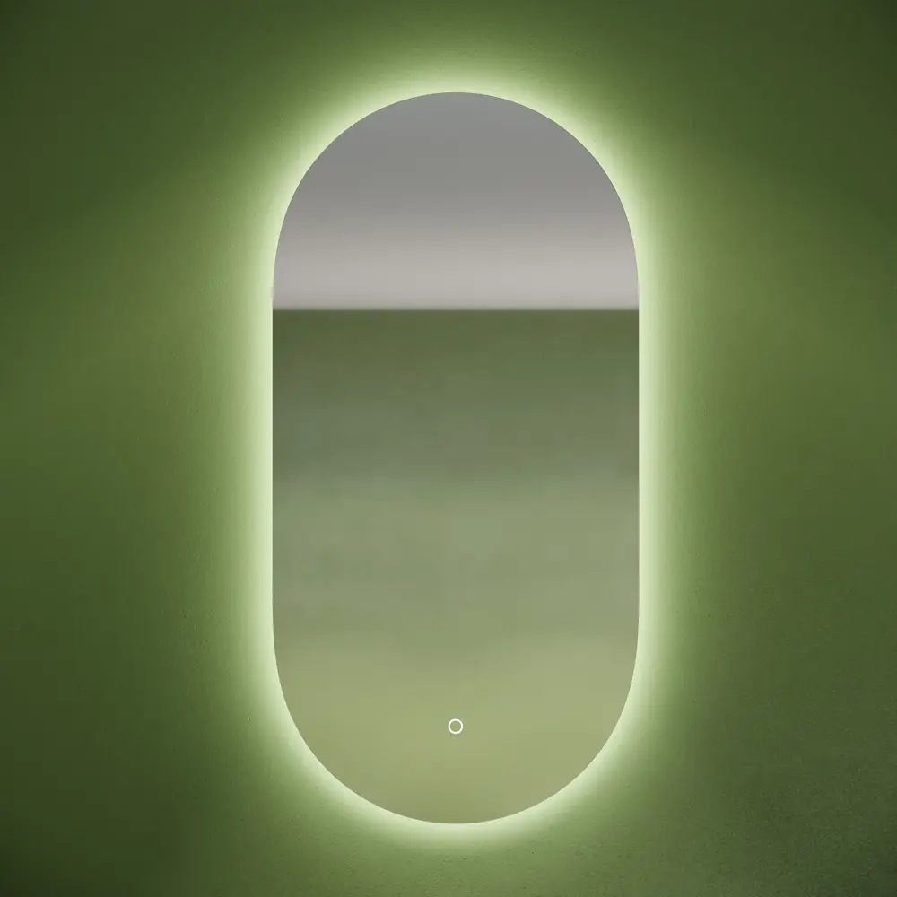 Фото 6 Зеркало для ванной Sancos Oval OV45C с подсветкой 45x90см Фото 6 Зеркало для ванной Sancos Oval OV45C с подсветкой 45x90см