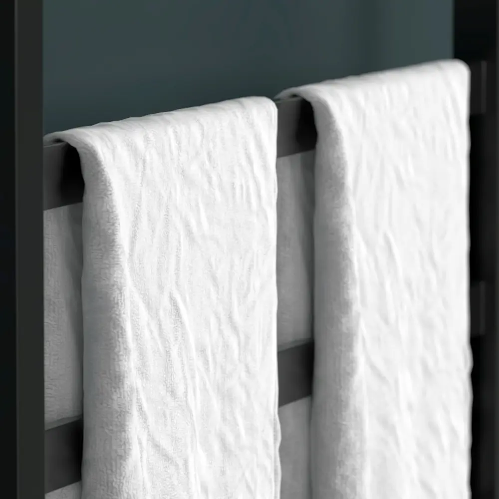 Фото 3 Полотенцесушитель водяной лестница Onix Moon black 70x80 см 1/2" нержавеющая сталь цвет черный Фото 3 Полотенцесушитель водяной лестница Onix Moon black 70x80 см 1/2" нержавеющая сталь цвет черный