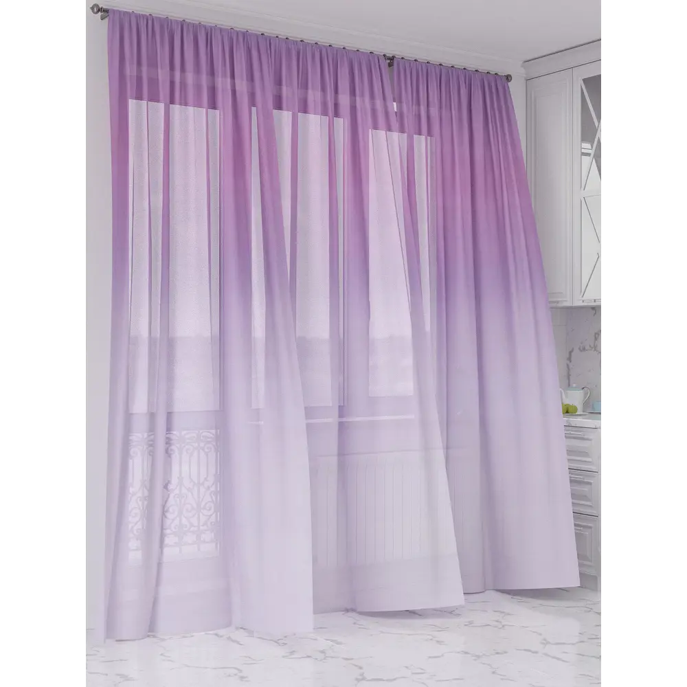 Фото 3 Тюль Comfy way Олион - 137 CW991137-250 на шторной ленте 250x450 см цвет фиолетовый Фото 3 Тюль Comfy way Олион - 137 CW991137-250 на шторной ленте 250x450 см цвет фиолетовый