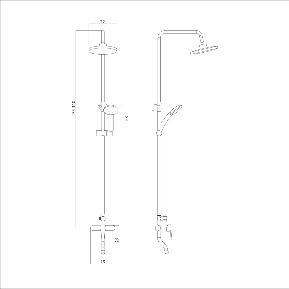 Фото 7 Душевой уголок Doccia com/DC0000054466/BM0090 квадрат 90x90см черный профиль эффект стекла прозрачный Фото 7 Душевой уголок Doccia com/DC0000054466/BM0090 квадрат 90x90см черный профиль эффект стекла прозрачный