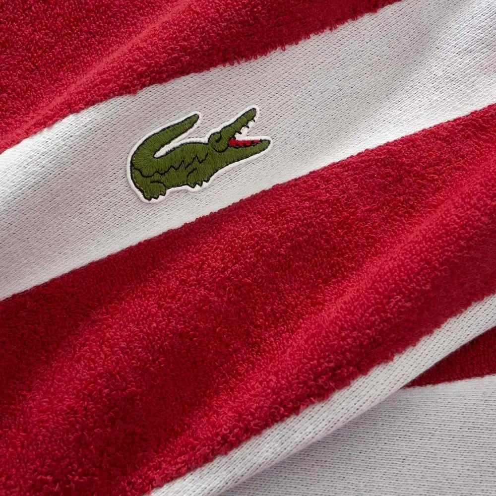Фото 4 Полотенце Lacoste Casual Rouge 90x150 см цвет красный Фото 4 Полотенце Lacoste Casual Rouge 90x150 см цвет красный