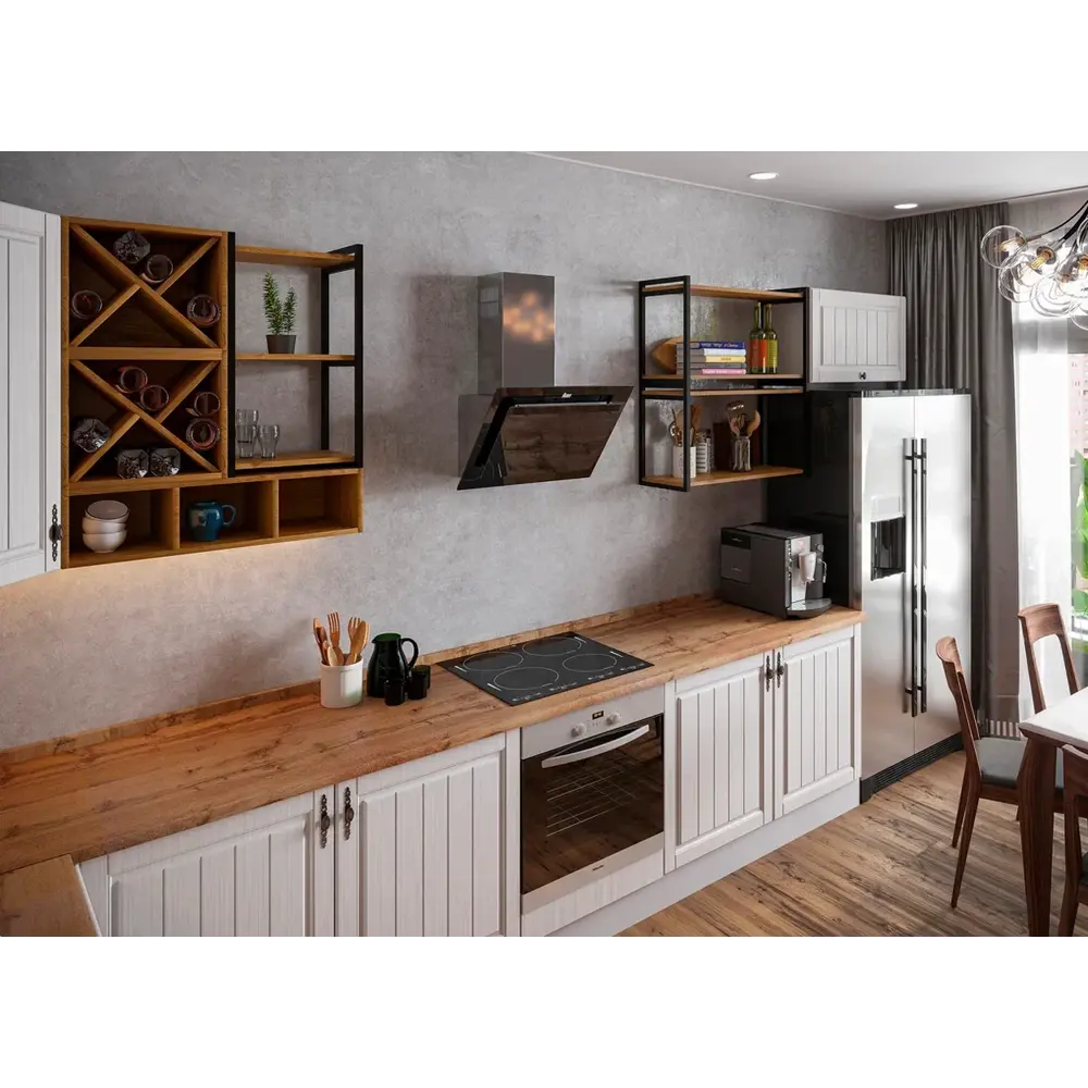 Фото 3 Кухонный гарнитур Дсв мебель Сандал вуд 30000000138 40x81.6x60 см ЛДСП цвет светло-бежевый