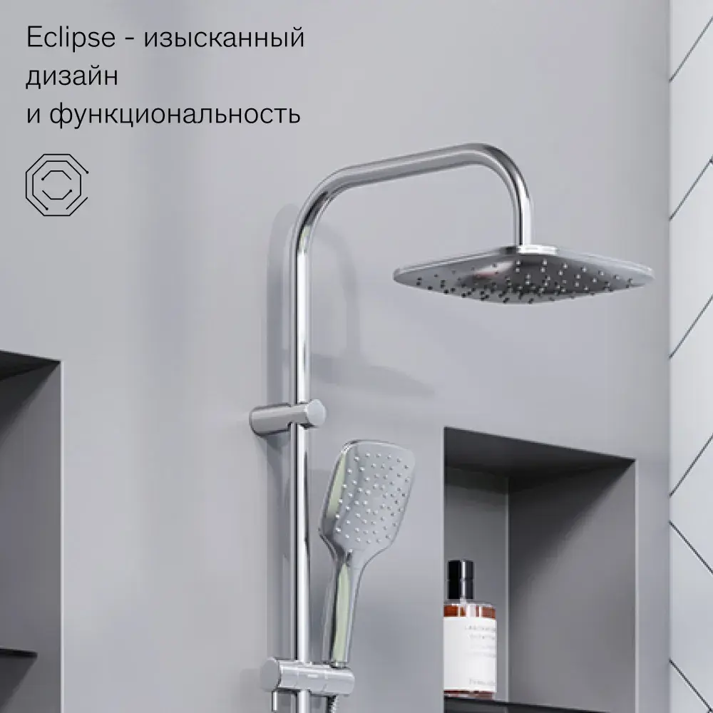 Фото 4 Душевая стойка Damixa 931000000 931000000_7214 1 режимная цвет хром