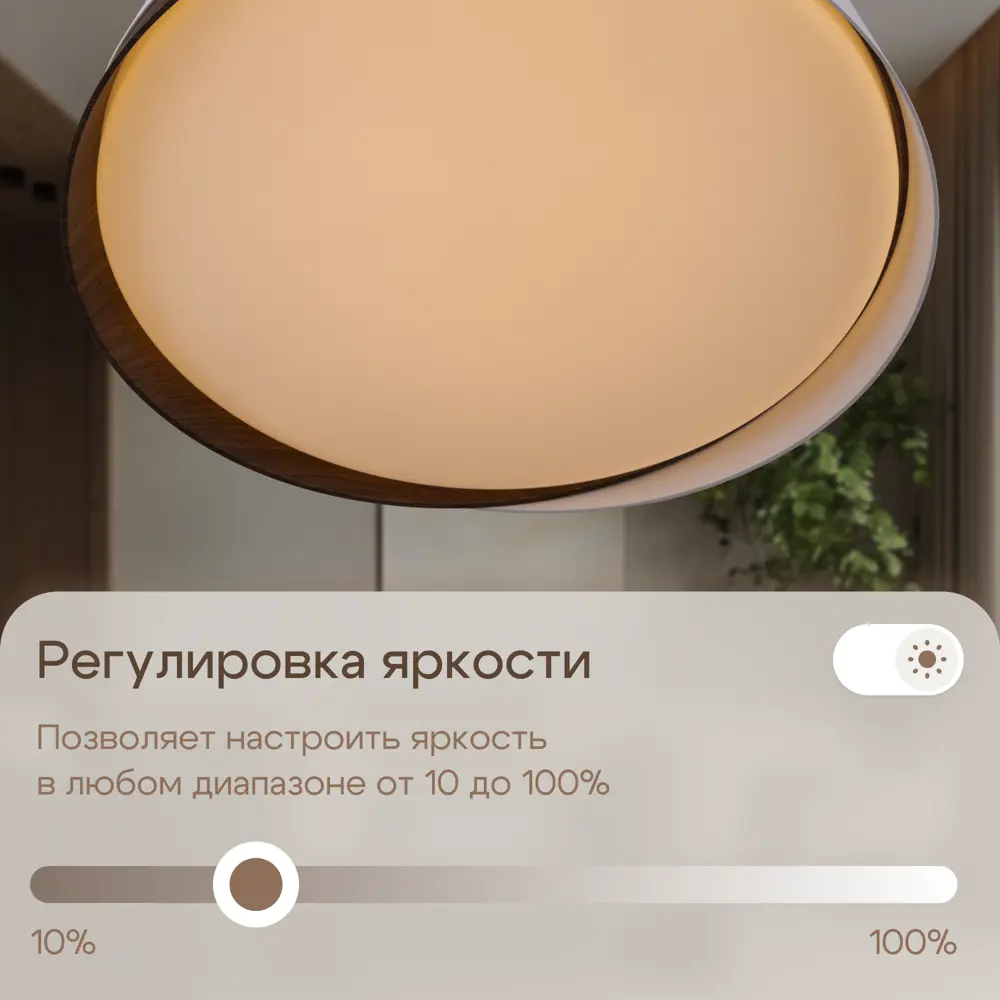 Фото 6 Светильник настенно-потолочный светодиодный Citilux Bonny 21 м² регулируемый белый свет цвет белый Фото 6 Светильник настенно-потолочный светодиодный Citilux Bonny 21 м² регулируемый белый свет цвет белый