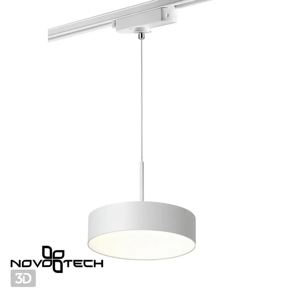 Фото 2 Трековый светильник подвесной светодиодный Novotech Nv_358767 30 Вт однофазный нейтральный белый свет цвет белый Фото 2 Трековый светильник подвесной светодиодный Novotech Nv_358767 30 Вт однофазный нейтральный белый свет цвет белый