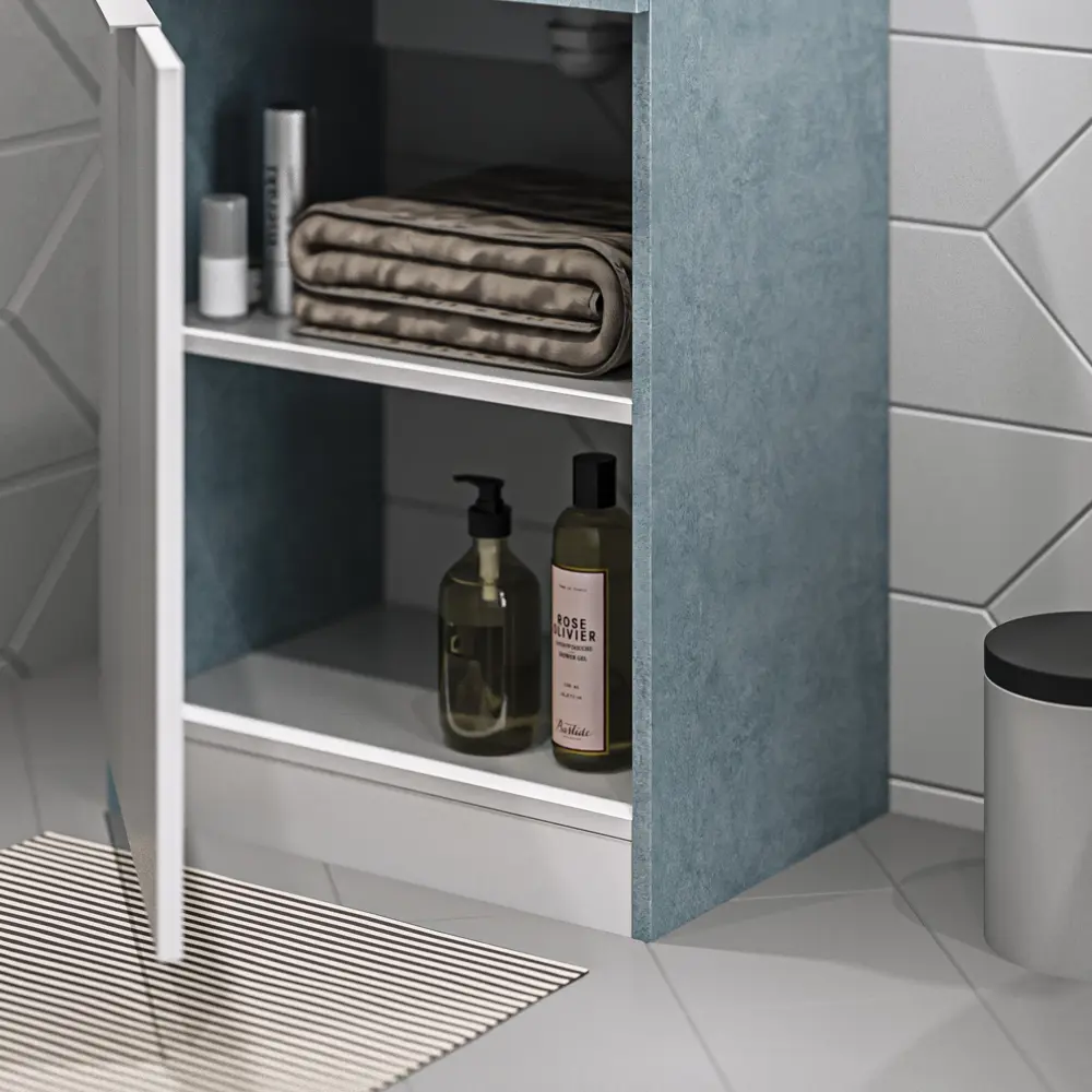 Фото 12 Тумба с раковиной в ванную 1Marka Revo У99085 50 см напольная цвет бетон светло-серый Фото 12 Тумба с раковиной в ванную 1Marka Revo У99085 50 см напольная цвет бетон светло-серый