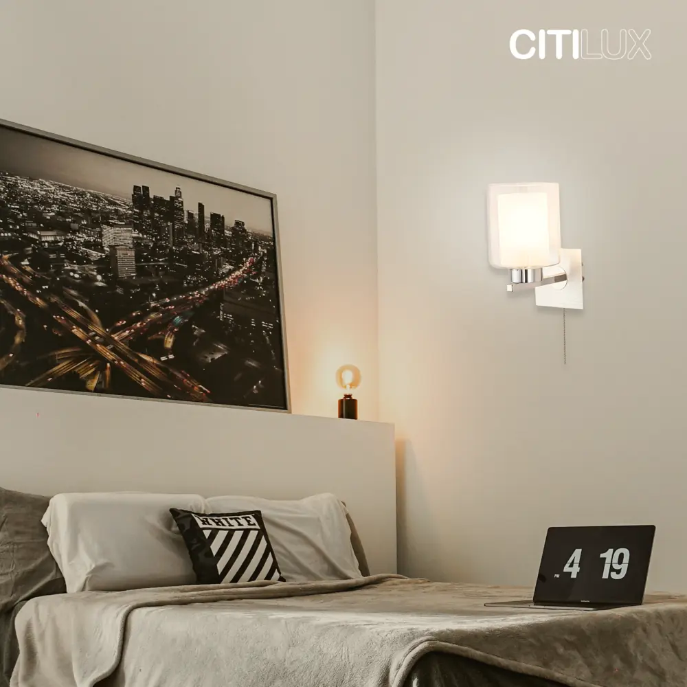 Фото 3 Настенный светильник Citilux Cl111310 диез алюм. св-к бра цвет серый/серебристый Фото 3 Настенный светильник Citilux Cl111310 диез алюм. св-к бра цвет серый/серебристый