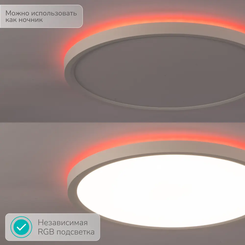 Фото 5 Светильник настенно-потолочный светодиодный Inlux In70320 с пультом управления 20 м² регулируемый белый свет цвет белый Фото 5 Светильник настенно-потолочный светодиодный Inlux In70320 с пультом управления 20 м² регулируемый белый свет цвет белый