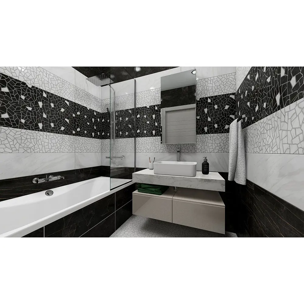 Фото 3 Настенная плитка Керамин Барселона CDB00020044_MSK 25x75см цвет белый