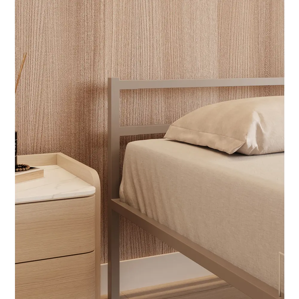 Фото 6 Кровать Roomiroom 80x200 см металл цвет серый Фото 6 Кровать Roomiroom 80x200 см металл цвет серый