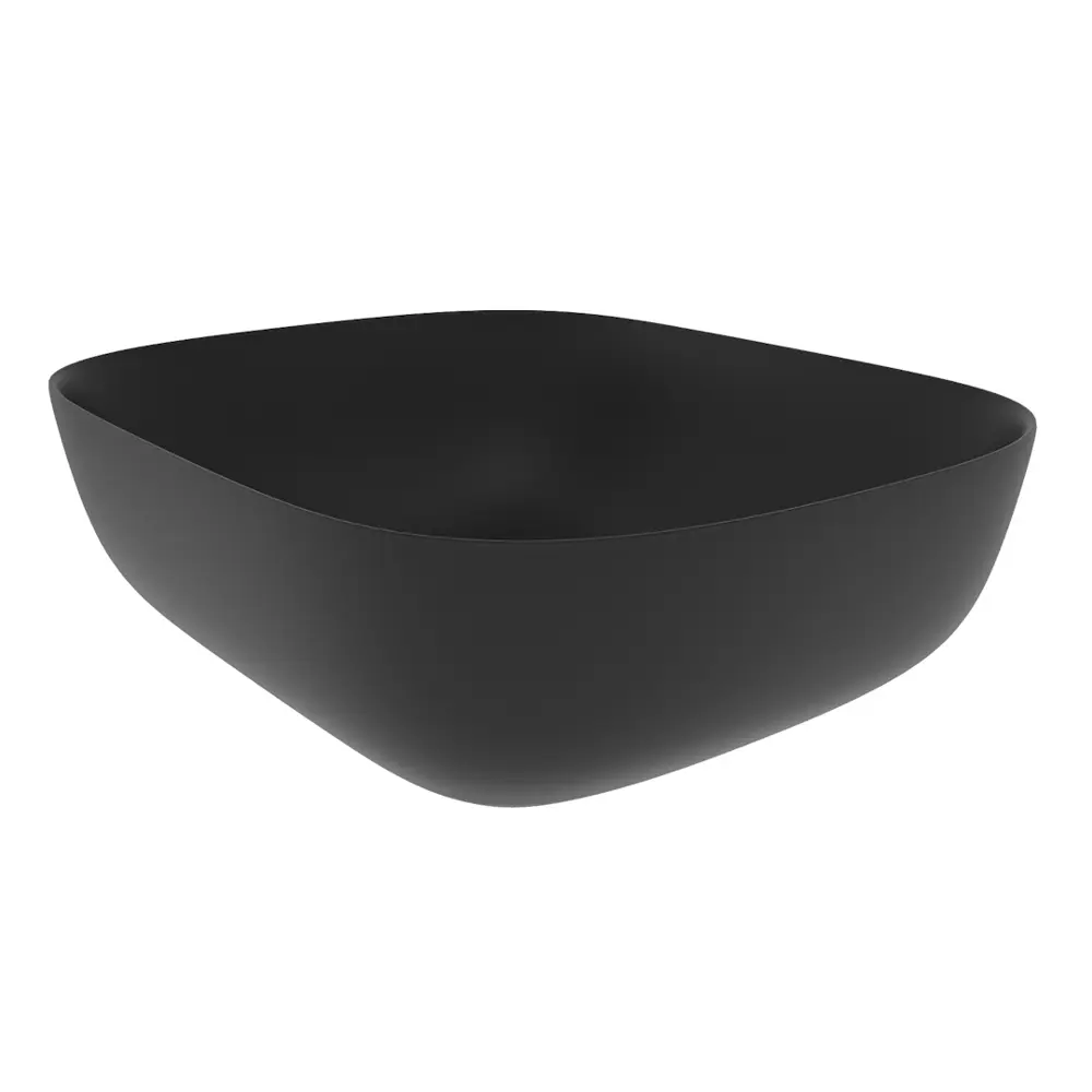 Фото 5 Раковина для ванной накладная Teymi Solli 50 черная матовая в комплекте смеситель высокий черный матовый F12830