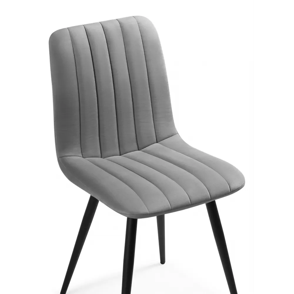 Фото 5 Стул Notta 560288 43x85x48 см велюр цвет серый Фото 5 Стул Notta 560288 43x85x48 см велюр цвет серый