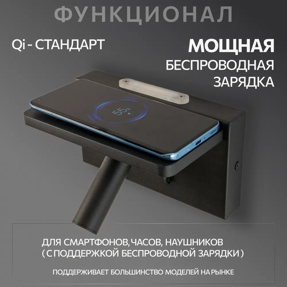 Фото 5 Настенный светильник светодиодный Citilux Декарт Cl704371 черный св-к настенный нейтральный белый свет цвет черный Фото 5 Настенный светильник светодиодный Citilux Декарт Cl704371 черный св-к настенный нейтральный белый свет цвет черный
