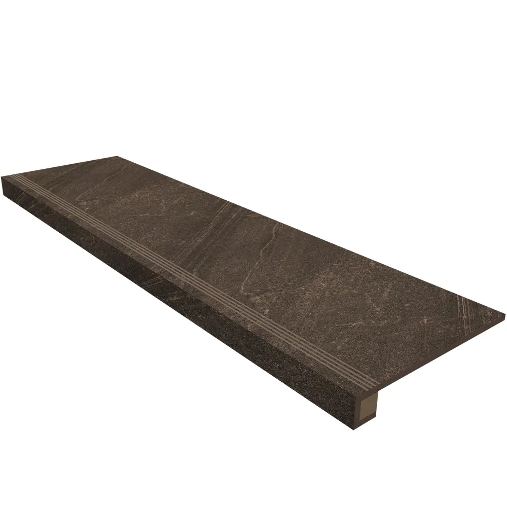 Фото Комплект ступень с подступенком Gabbro GB04 33x120 см цвет коричневый Фото Комплект ступень с подступенком Gabbro GB04 33x120 см цвет коричневый