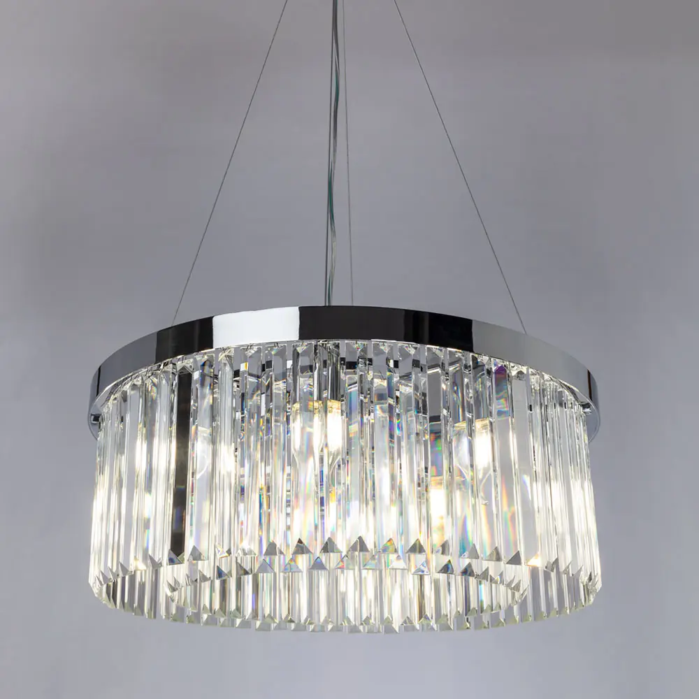 Фото Люстра подвесная Arte Lamp Secunda Ar_a1003lm-8cc 8 ламп 22 м² цвет хром Фото Люстра подвесная Arte Lamp Secunda Ar_a1003lm-8cc 8 ламп 22 м² цвет хром