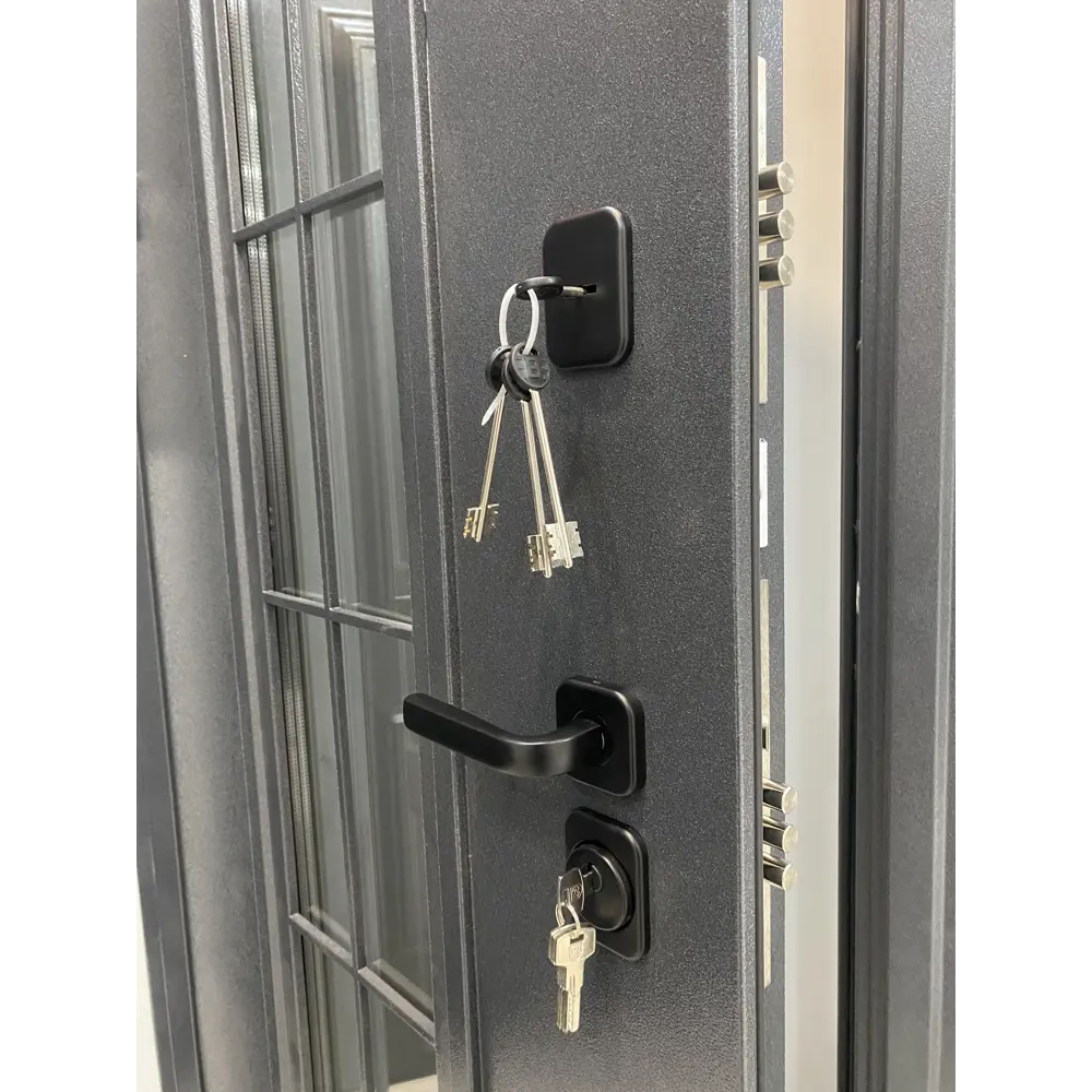 Фото 9 Входная дверь Buldoors HomeGlass Big Юг левый 205x86см цвет букле графит/белый матовый Фото 9 Входная дверь Buldoors HomeGlass Big Юг левый 205x86см цвет букле графит/белый матовый