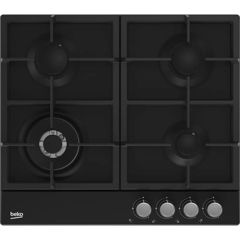 Фото Газовая варочная панель Beko Hiaw64225Sb 58 см 4 конфорки цвет черный Фото Газовая варочная панель Beko Hiaw64225Sb 58 см 4 конфорки цвет черный