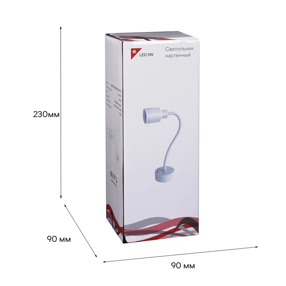 Фото 2 Настенный светильник светодиодный Reluce 86202-9.2-001mn led5w wt регулируемый белый свет цвет белый