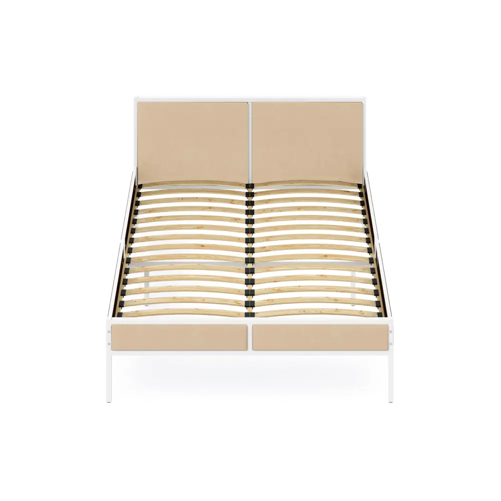 Фото 3 Кровать Solarius kr160loft-obiv-rs3-white-orto ортопедическое основание 165 x 90 x 206 см ДСП цвет бежевый/белый Фото 3 Кровать Solarius kr160loft-obiv-rs3-white-orto ортопедическое основание 165 x 90 x 206 см ДСП цвет бежевый/белый