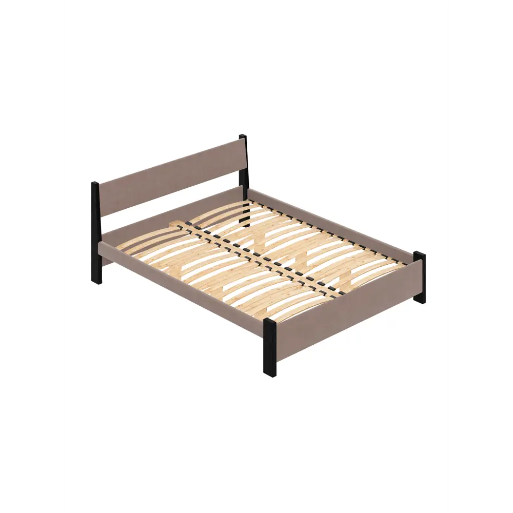 Фото 2 Кровать Solarius Мишка орто основание 190 x 80 x 210 см дерево цвет мокко мусс;черный оникс Фото 2 Кровать Solarius Мишка орто основание 190 x 80 x 210 см дерево цвет мокко мусс;черный оникс