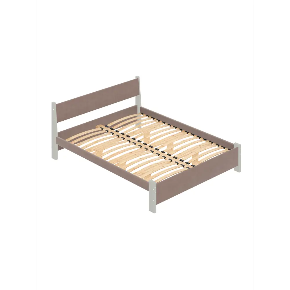 Фото 2 Кровать Solarius Мишка орто основание 170 x 80 x 210 см дерево цвет мокко мусс;платиновый Фото 2 Кровать Solarius Мишка орто основание 170 x 80 x 210 см дерево цвет мокко мусс;платиновый