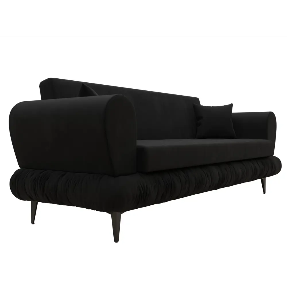 Фото 3 Диван-книжка Лига-045 Лига диванов 122336 239x87x88 см микровельвет цвет черный Фото 3 Диван-книжка Лига-045 Лига диванов 122336 239x87x88 см микровельвет цвет черный