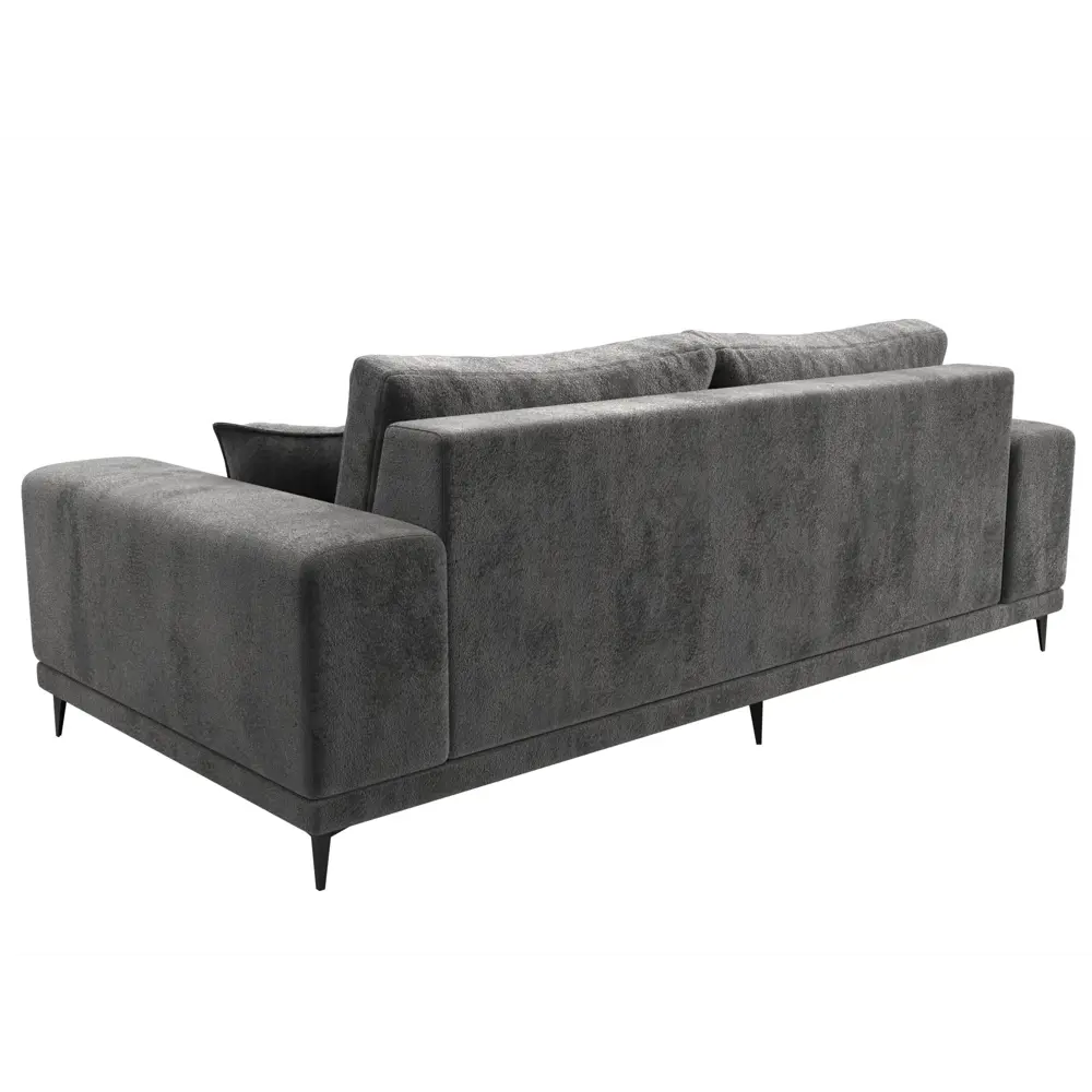 Фото 5 Диван прямой Льюес Лига диванов 126700 225x87x103 см велюр цвет tower 10 серый