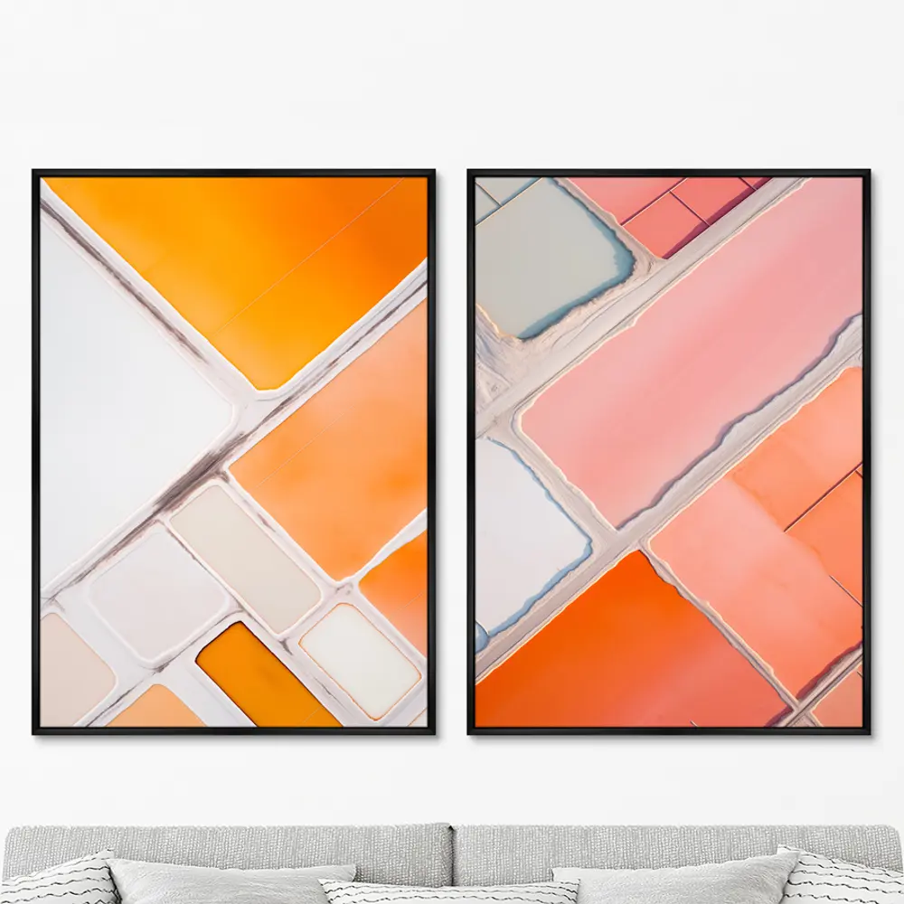 Фото Набор картин Artnomore Salt lakes orange and pink 2024г. AR-777000439 75x105 см 2 шт Фото Набор картин Artnomore Salt lakes orange and pink 2024г. AR-777000439 75x105 см 2 шт