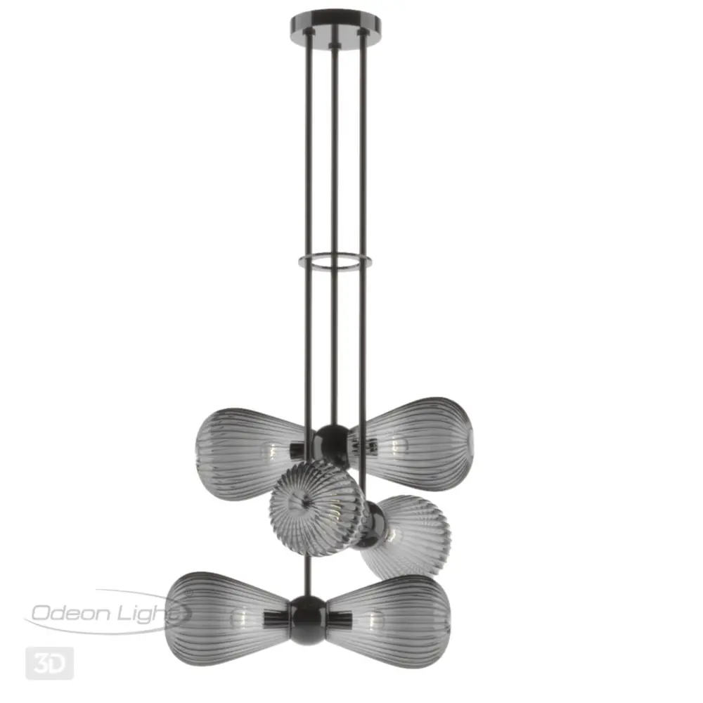 Фото 3 Светильник подвесной Odeon Light Modern Od_5417_6 6 ламп 12 м² цвет черный Фото 3 Светильник подвесной Odeon Light Modern Od_5417_6 6 ламп 12 м² цвет черный
