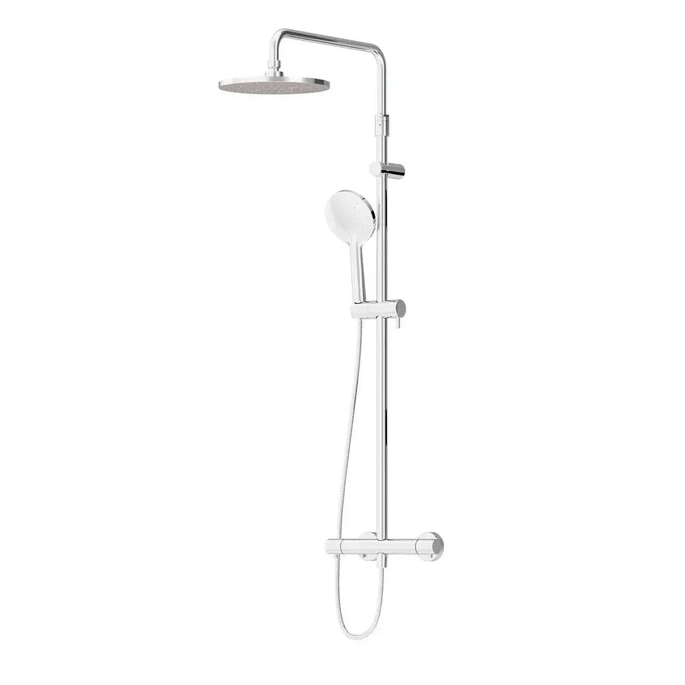 Фото 2 Душевая система Damixa Elara DX408541000 с термостатом цвет хром Фото 2 Душевая система Damixa Elara DX408541000 с термостатом цвет хром