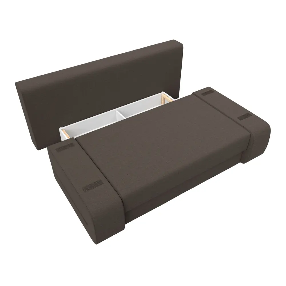 Фото 7 Диван Лига диванов Денвер 202x100x106 см рогожка цвет коричневый