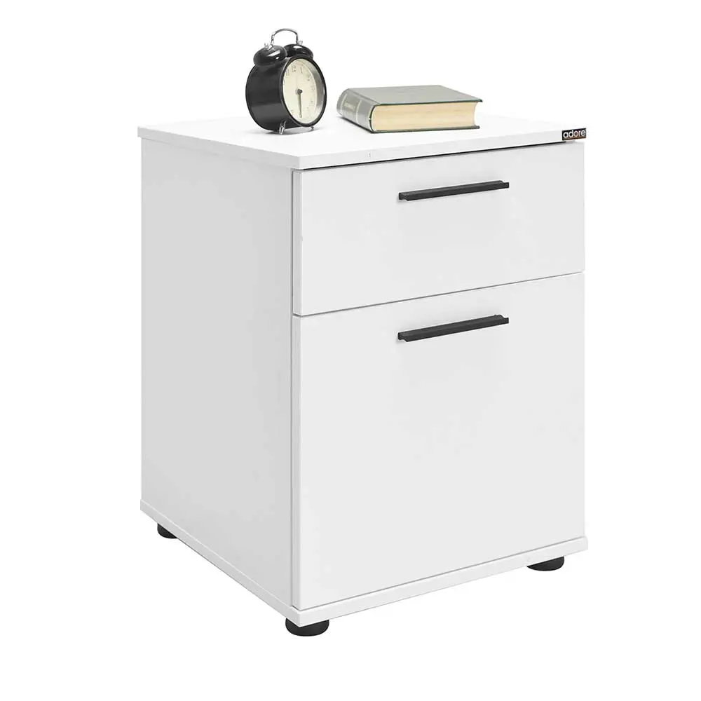 Фото 5 Тумба прикроватная Adore White 41x57x41 см 1 ящик дсп цвет белый Фото 5 Тумба прикроватная Adore White 41x57x41 см 1 ящик дсп цвет белый